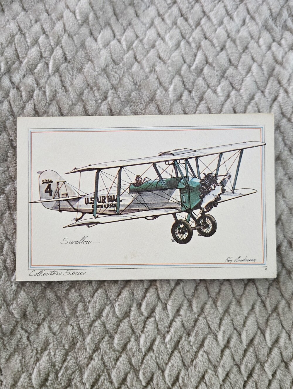 Vintage 1973 United Air Lines “Swallow” Aviation Print